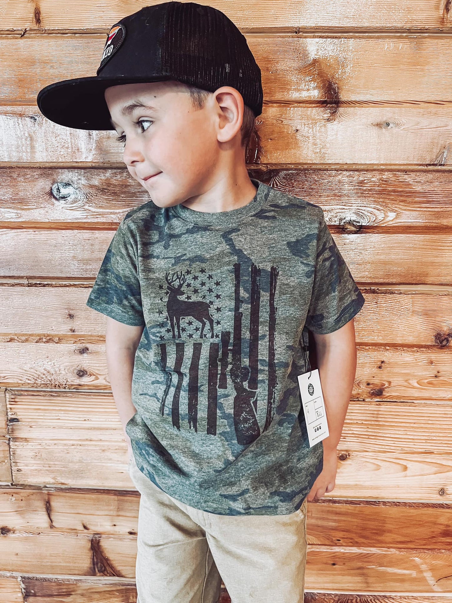 Guns & Deer Flag Tee