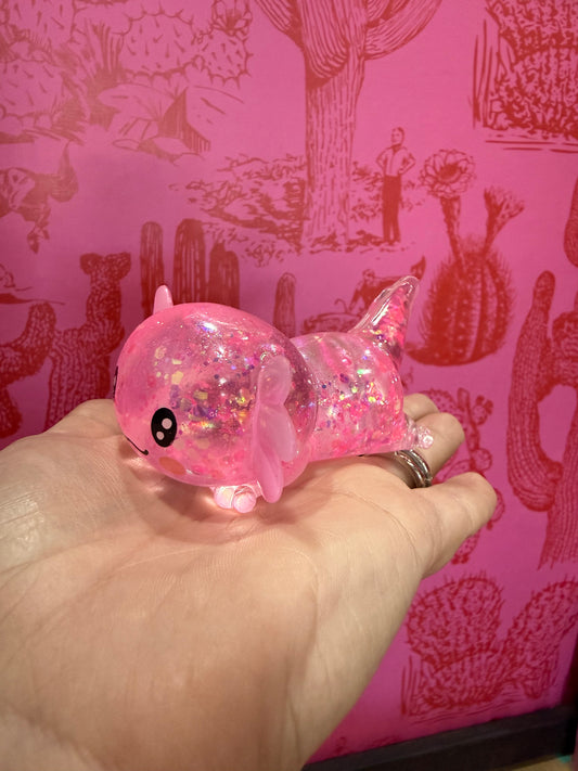 Axolotl Glitter Squish