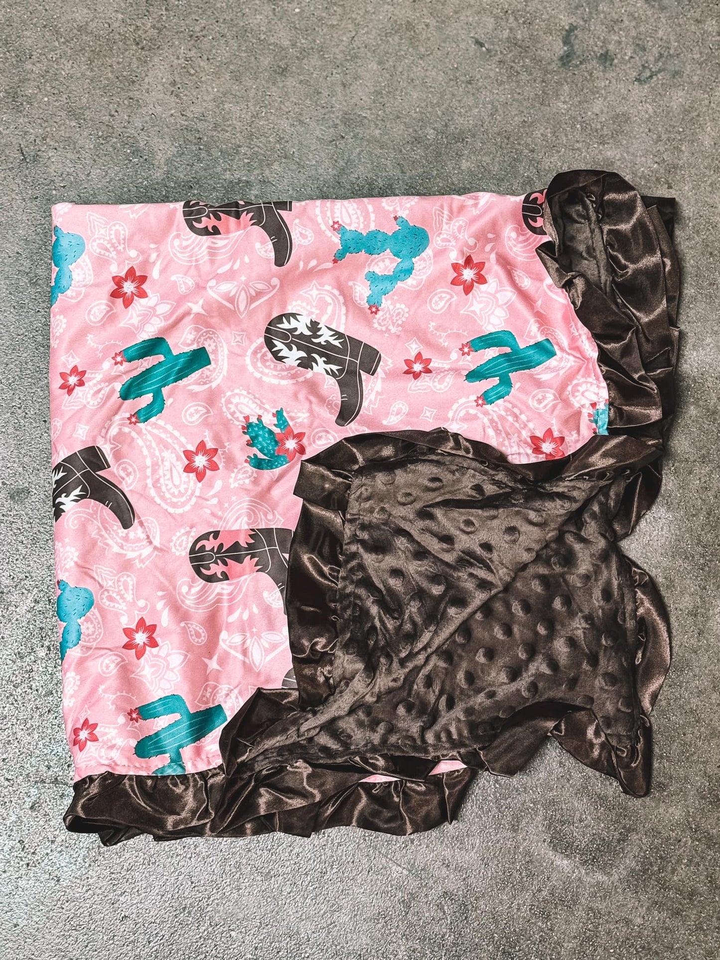 Baby Minky Boots Blanket