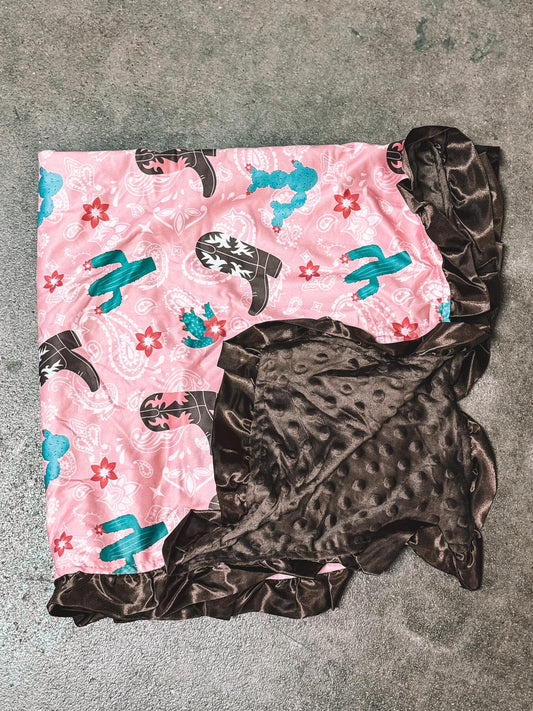Baby Minky Boots Blanket