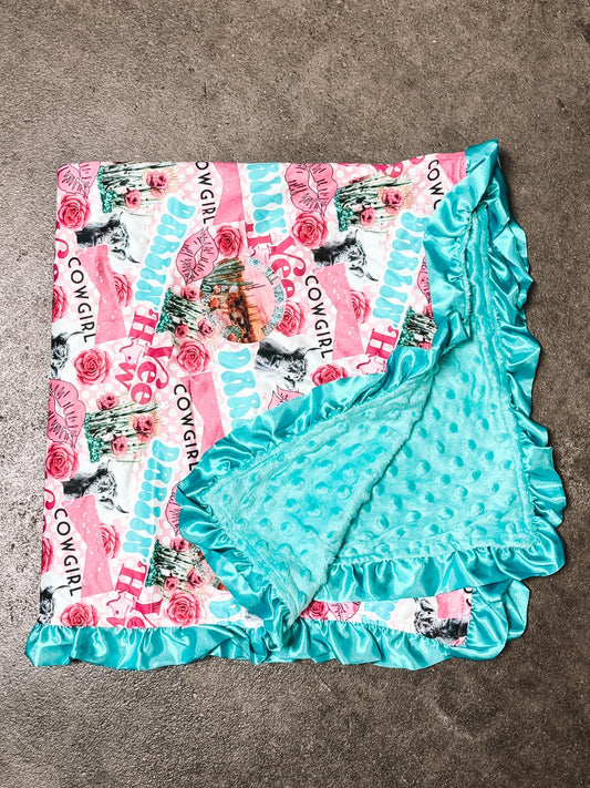 Baby Minky Cowgirl Vibes Blanket