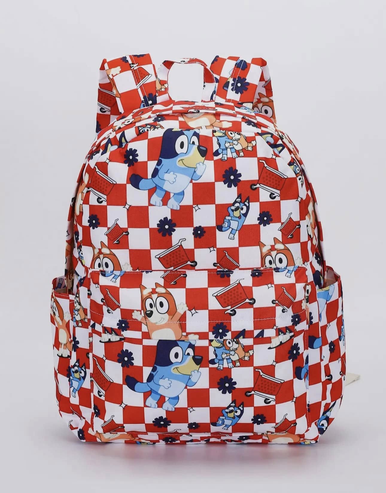 Blue Dog Checkered Backpack