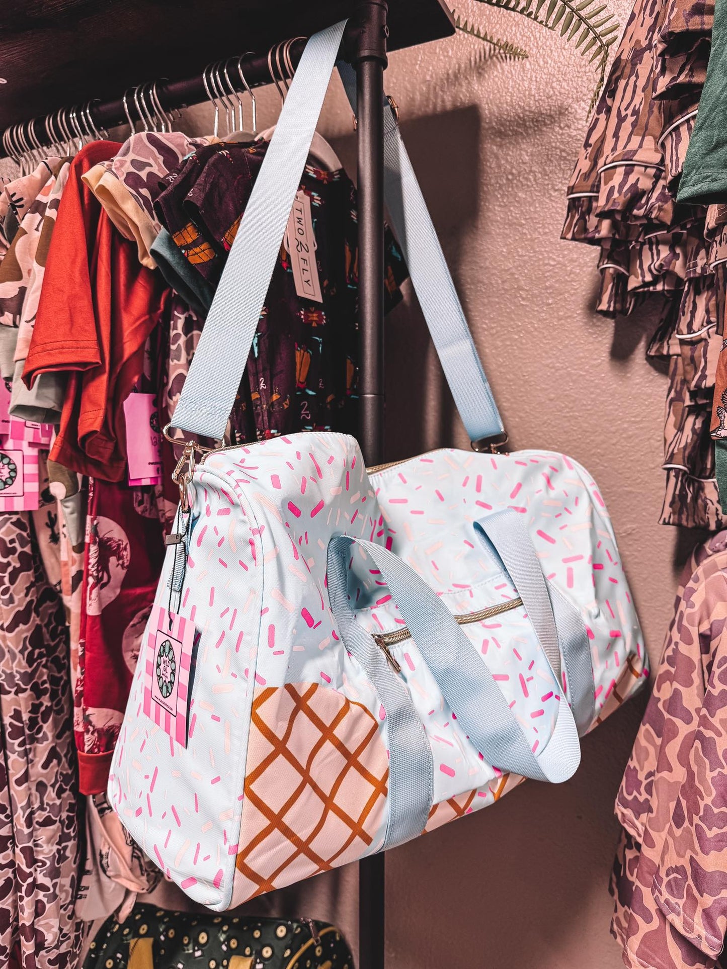 Ice Cream Drip Duffel Bag