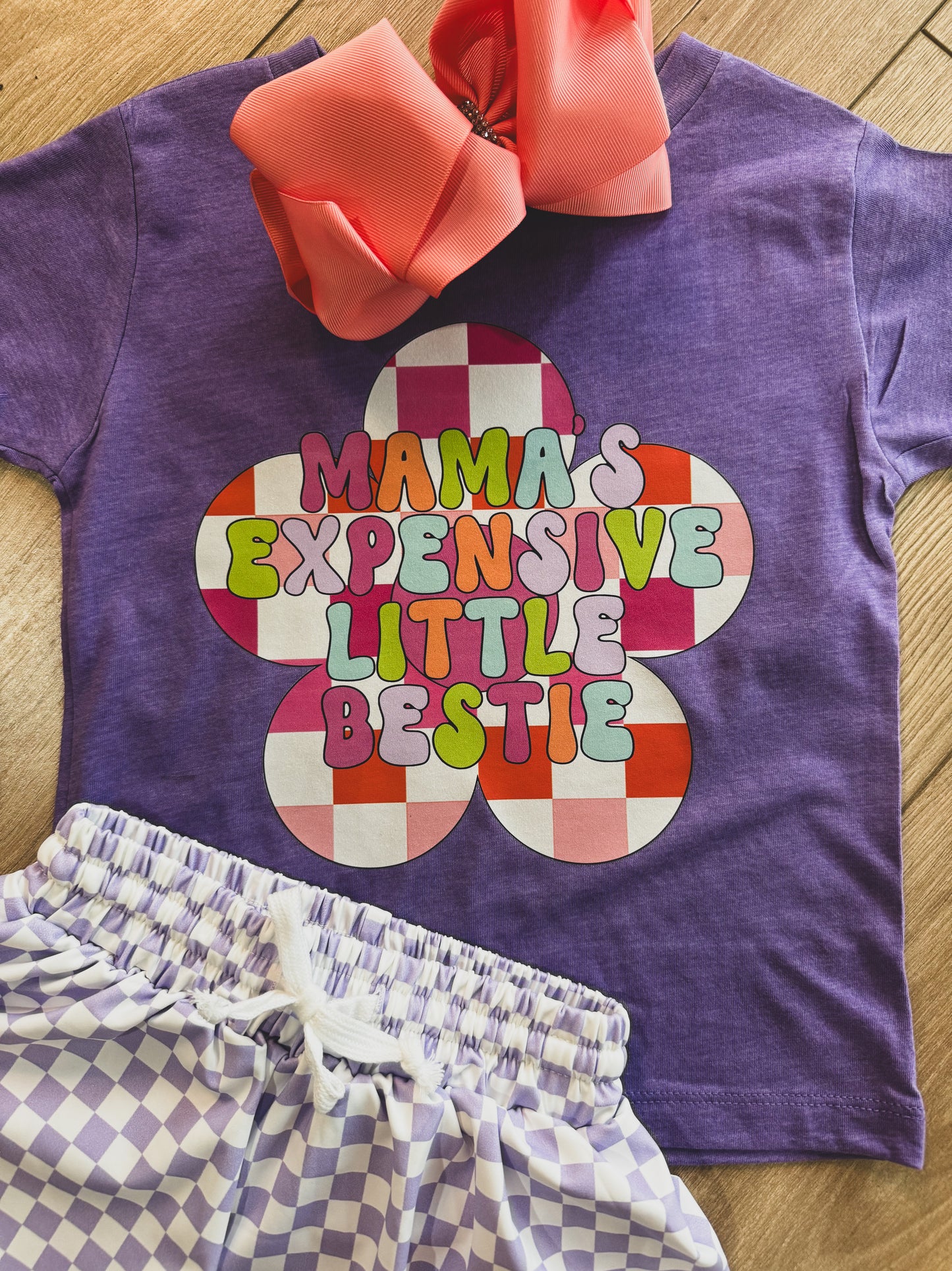 Mamas Expensive Little Bestie Girls Tee