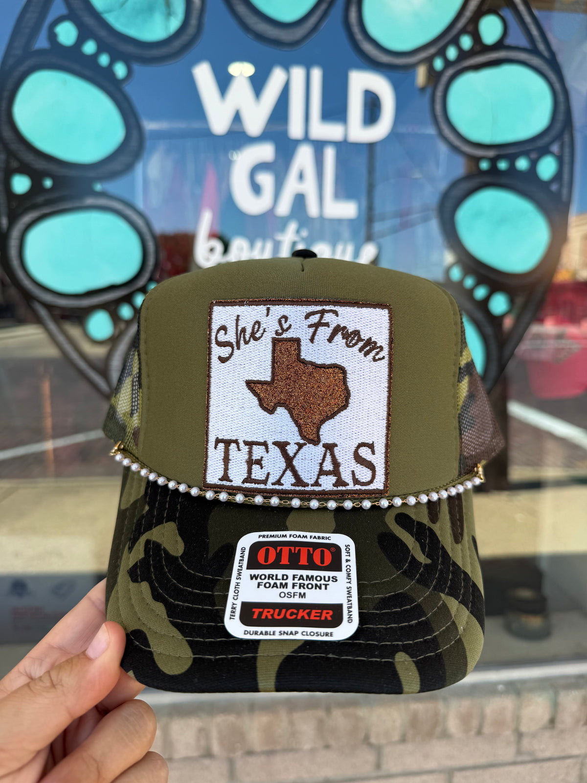 She’s From Texas Patch / Camo Trucker