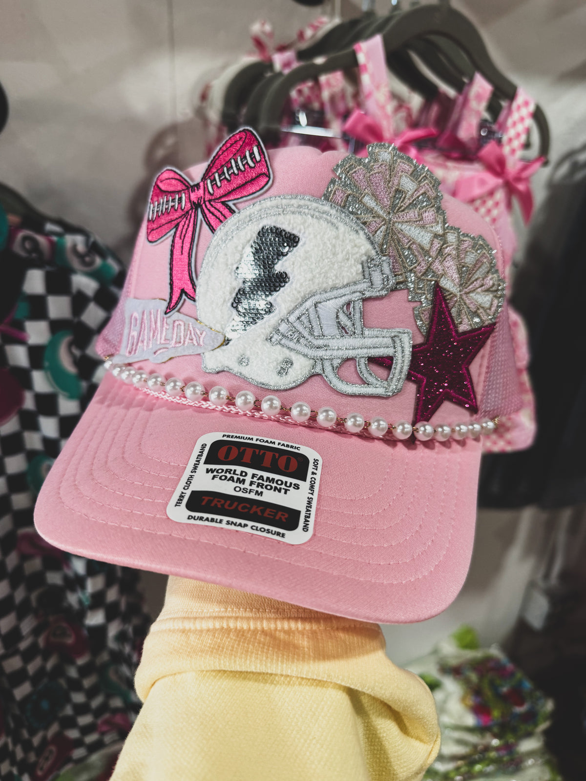 Football Pink Out Trucker