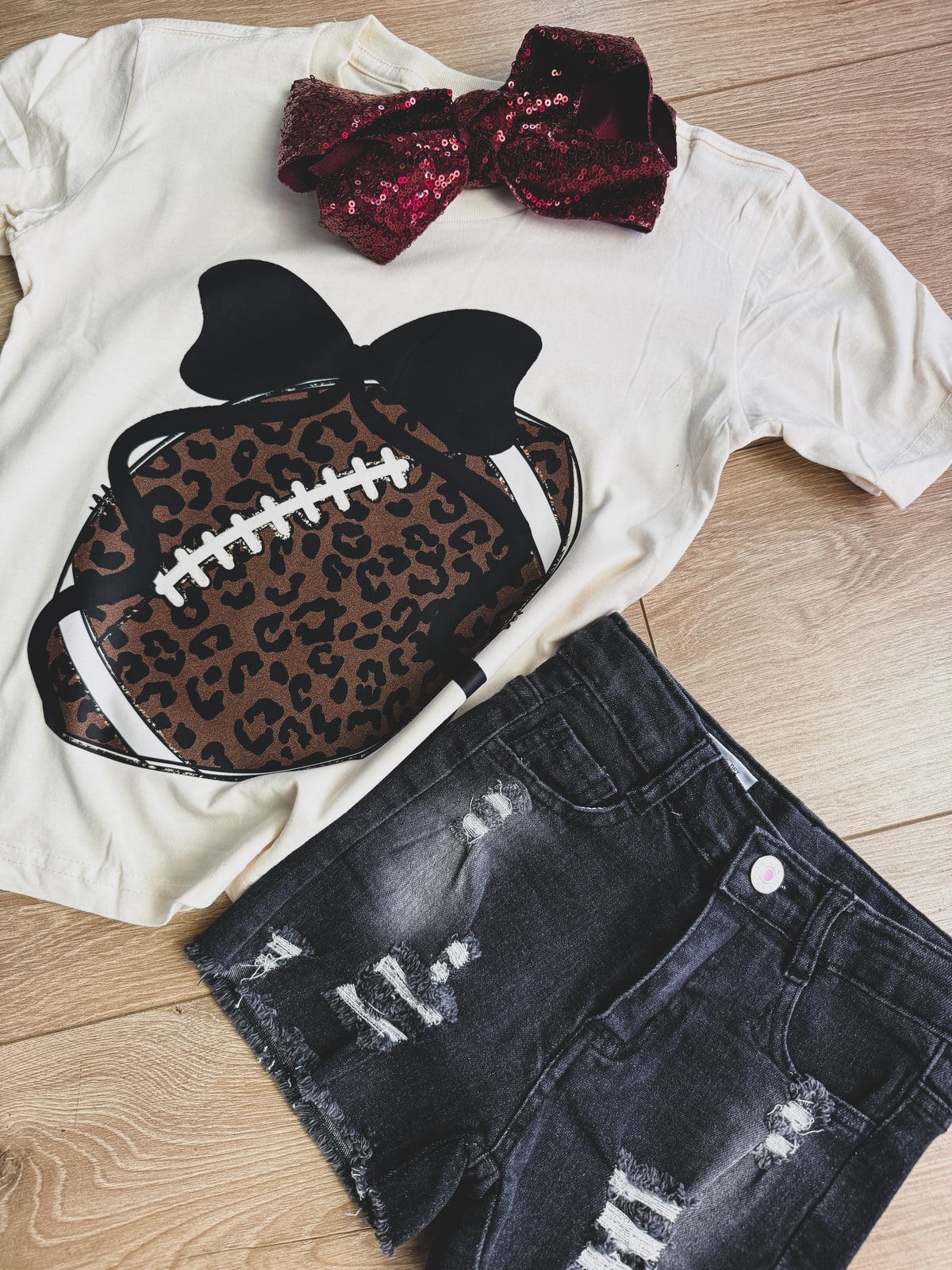 Little Miss Game Day Girls Tee