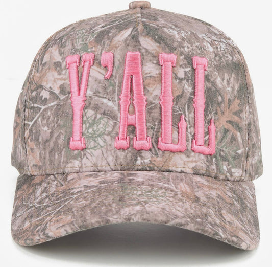 Camo Y’all Embroidered Trucker