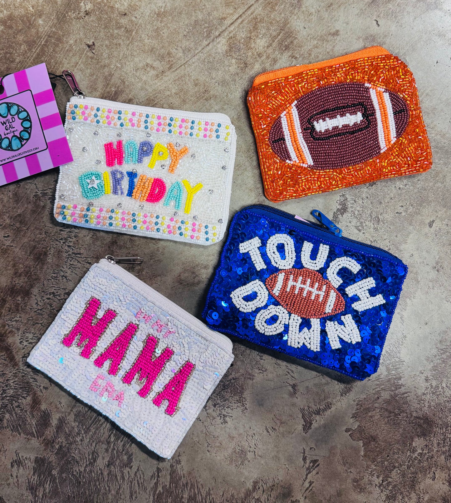 Beaded Coin Bags