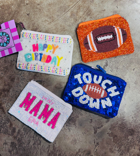 Beaded Coin Bags