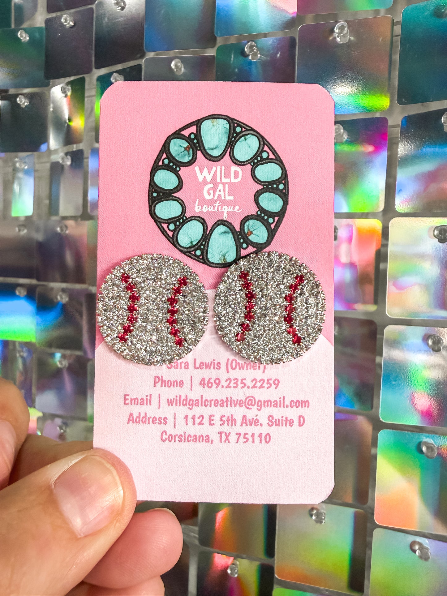 Baseball Stud Earrings