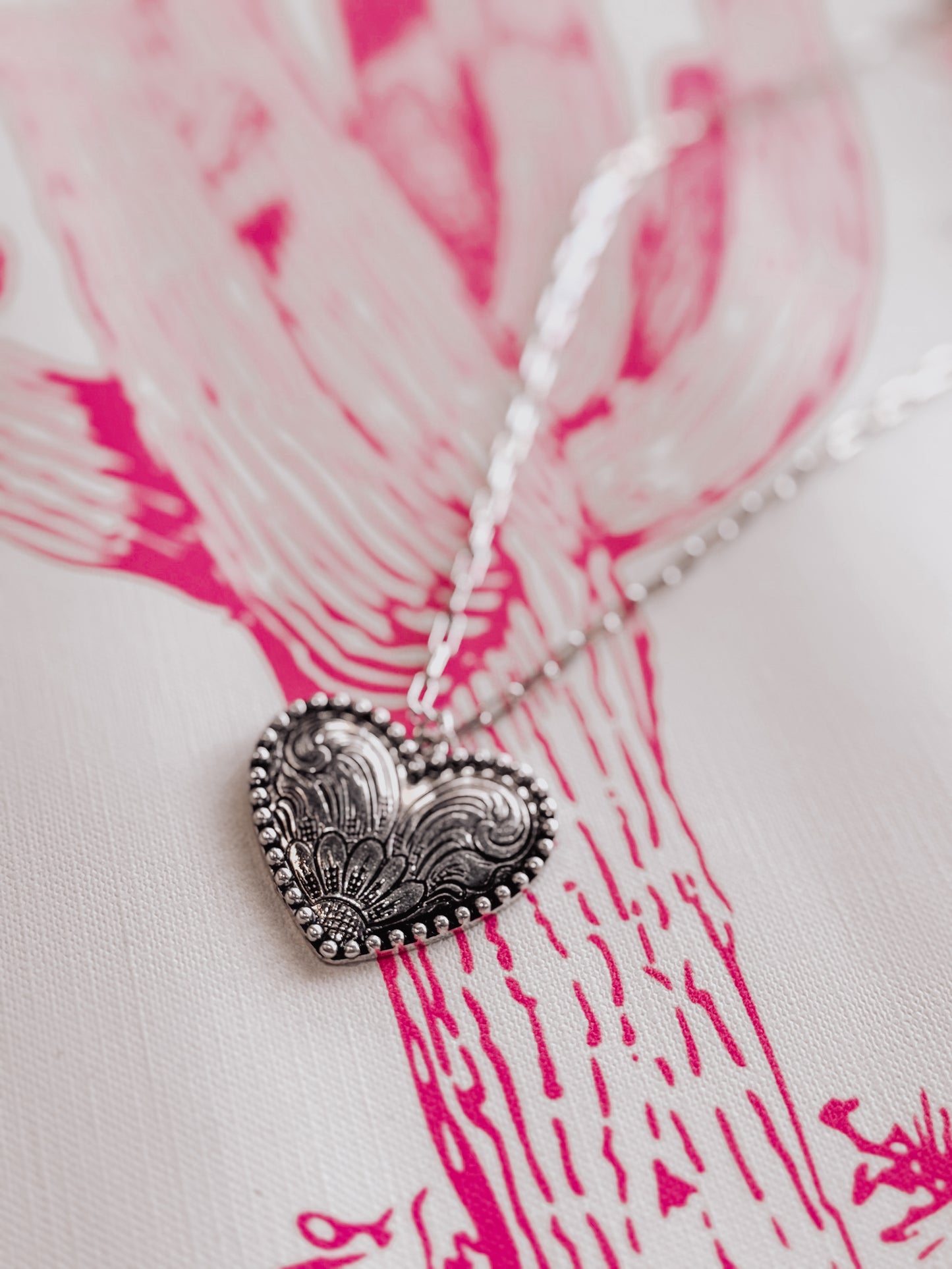 Tooled Heart Necklace