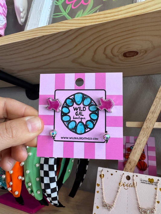 Pink Texas Stud Set