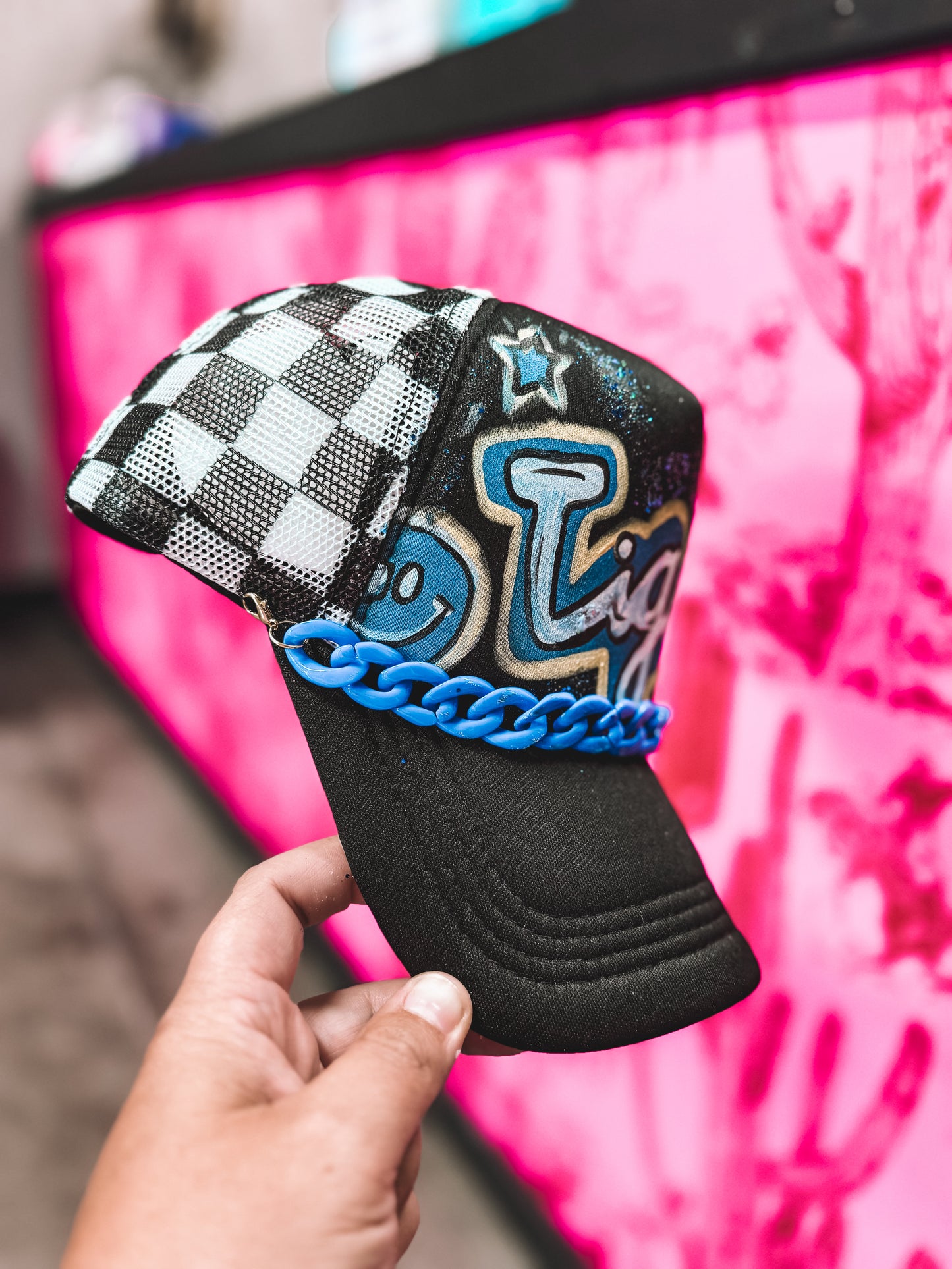 Tigers Painted Trucker