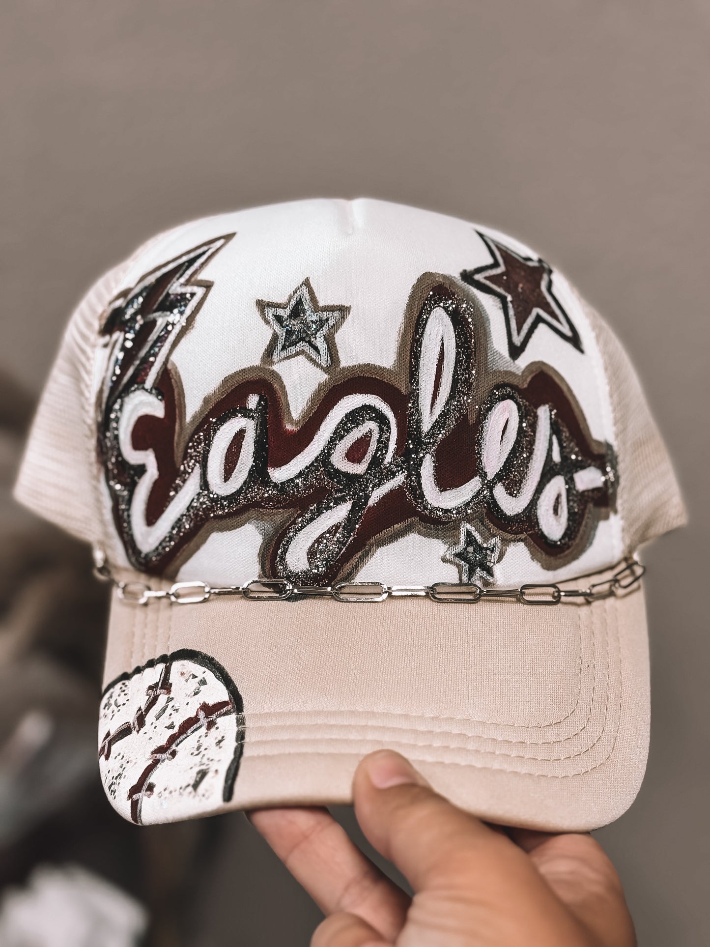 Eagles Painted Trucker