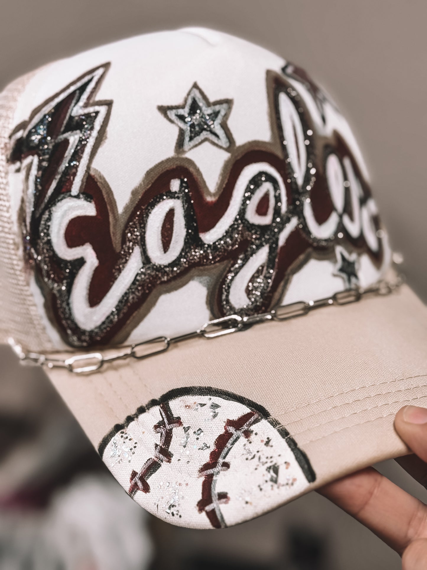 Eagles Painted Trucker