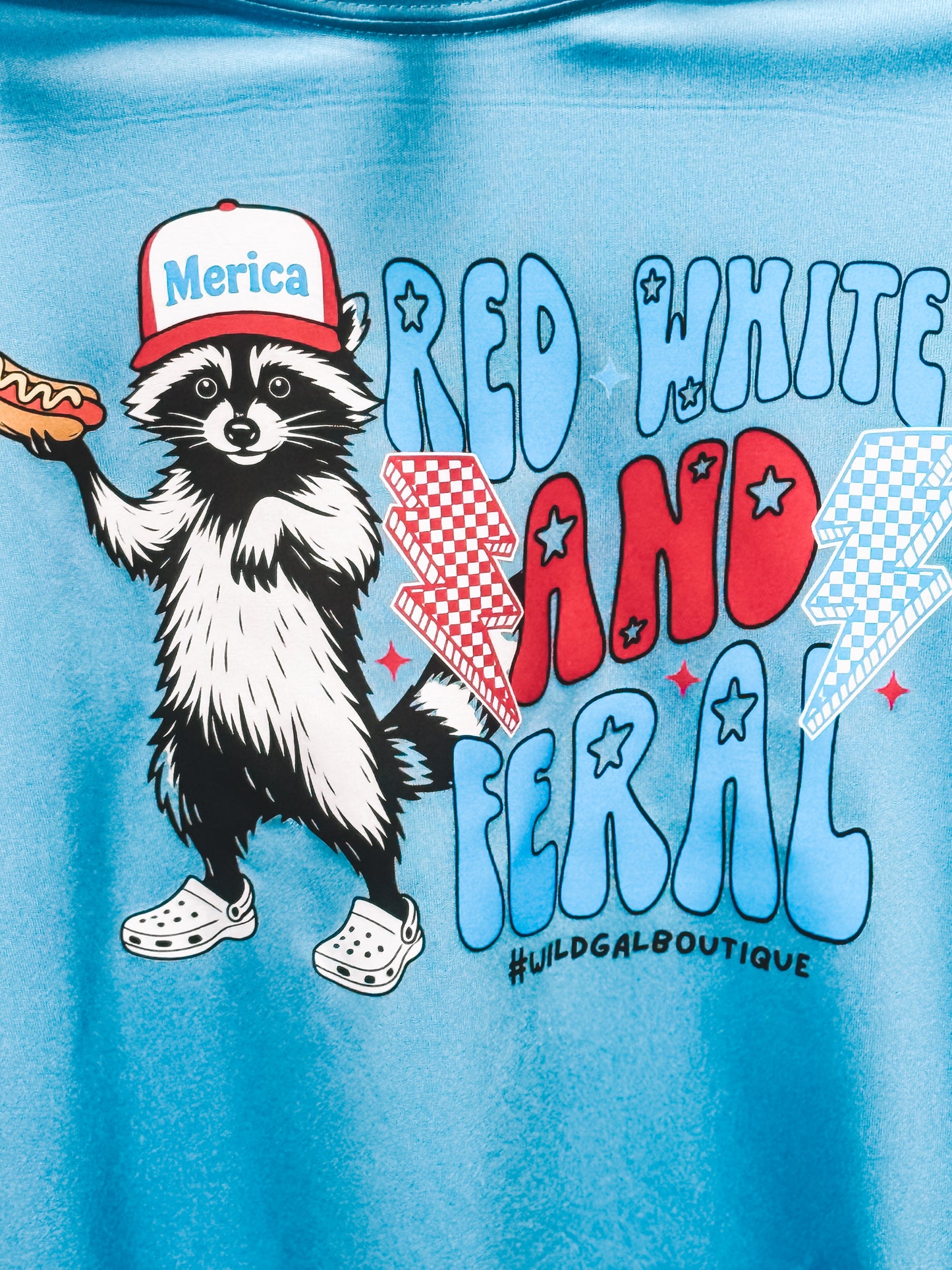 Red White & Feral Tee