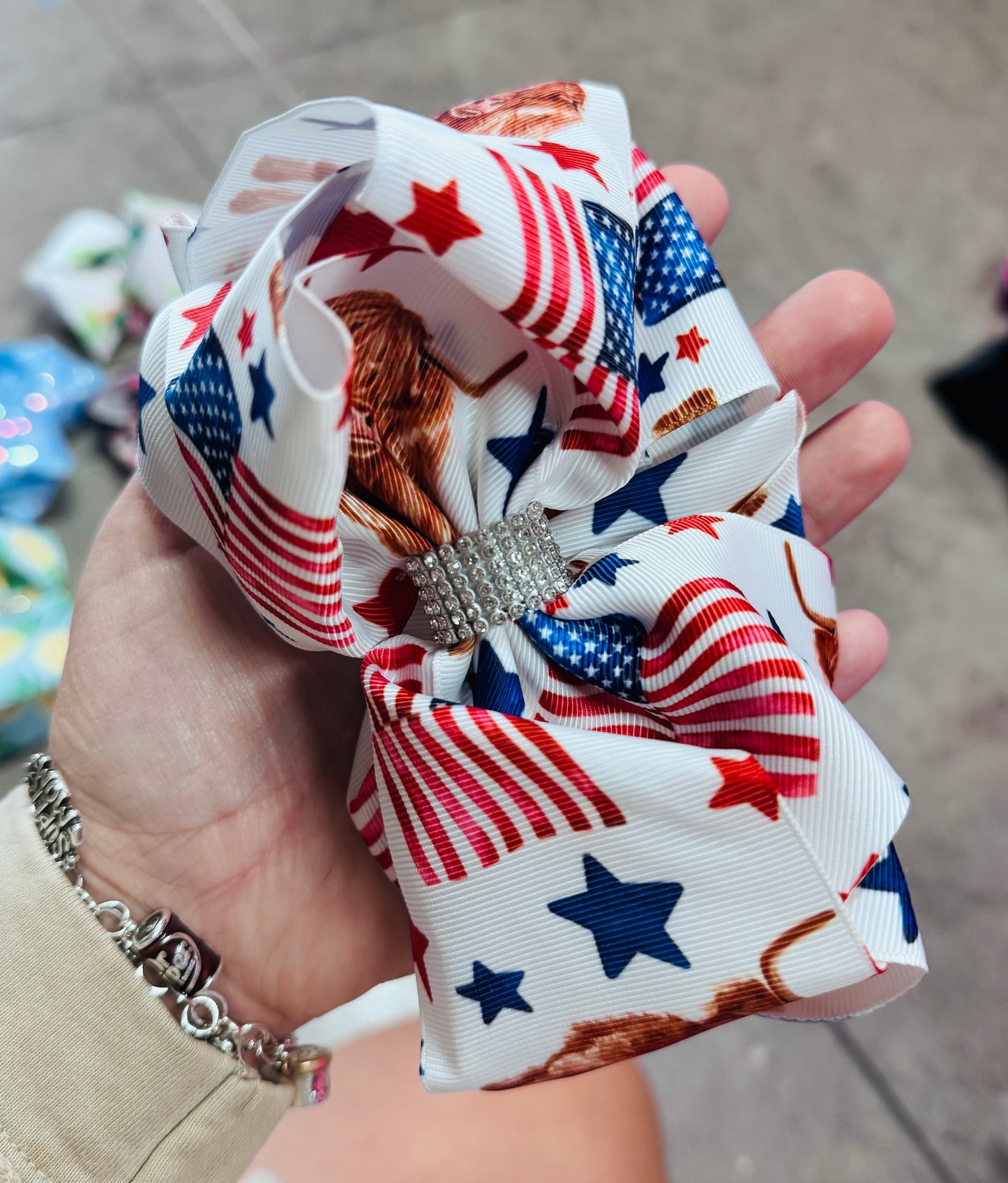 Rhinestone Clip Bows (Patterns)