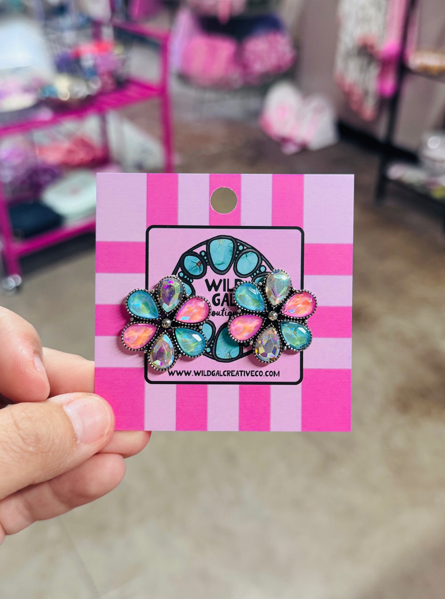 Candy Flower Studs