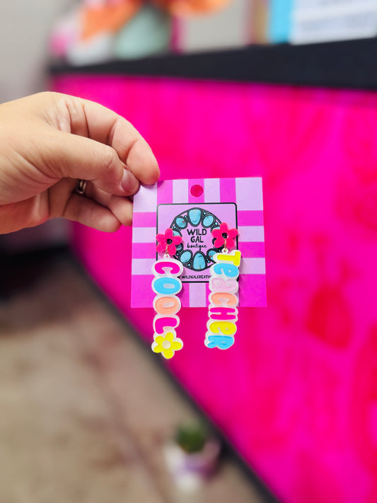 Cool Teacher Earrings