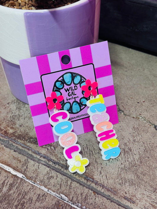 Cool Teacher Earrings