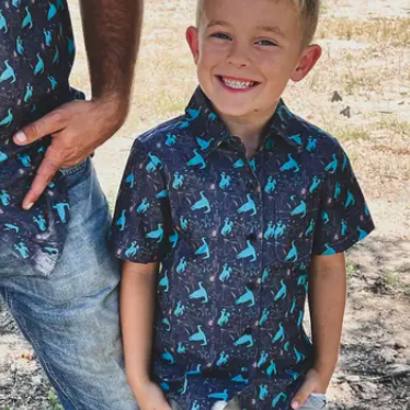 Cosmic Cowboy Button Down