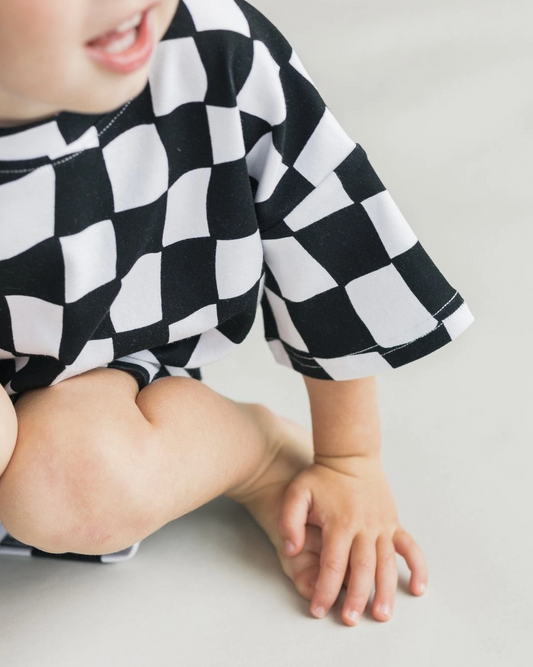 Black & White Checkered Set