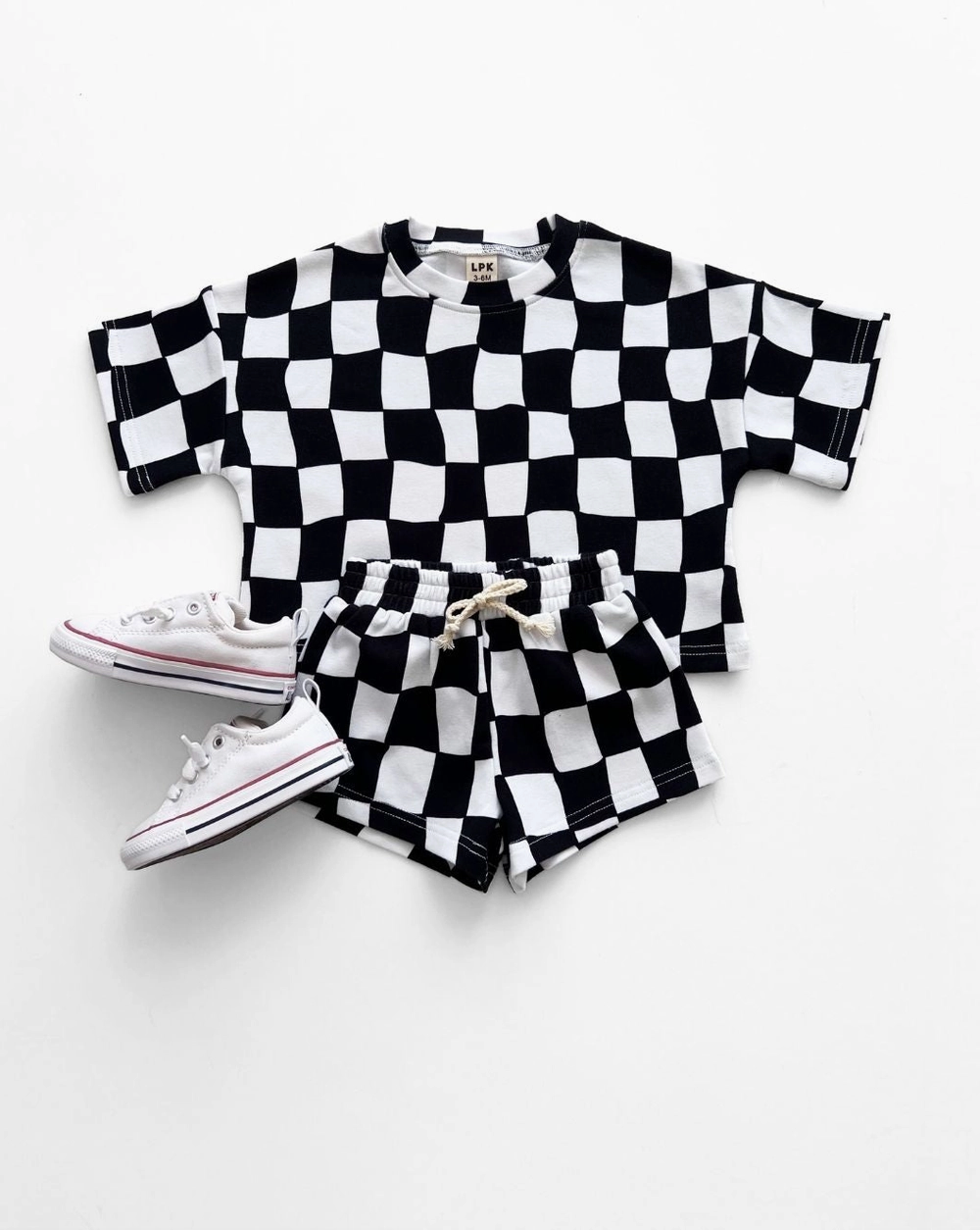 Black & White Checkered Set