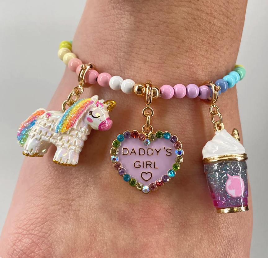 Gold Unicorn Smoothie Charm