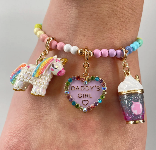 Gold Unicorn Smoothie Charm