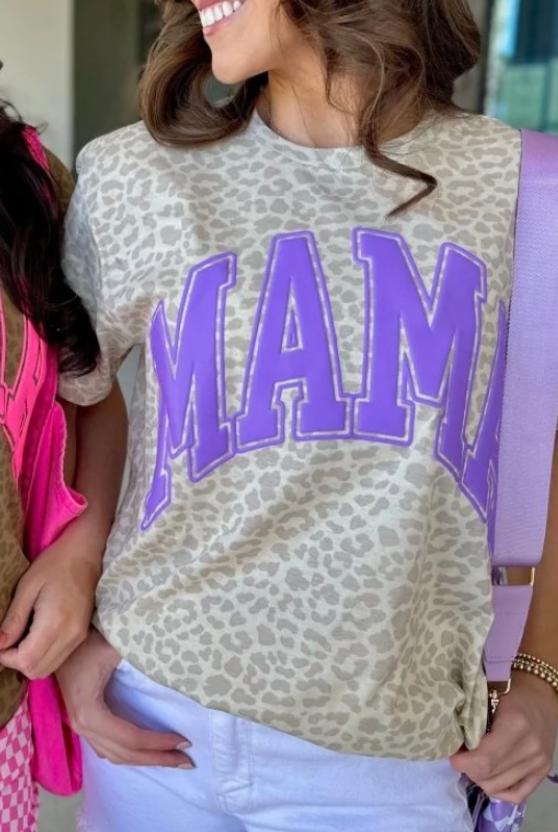 Mama Puff Leopard Tee