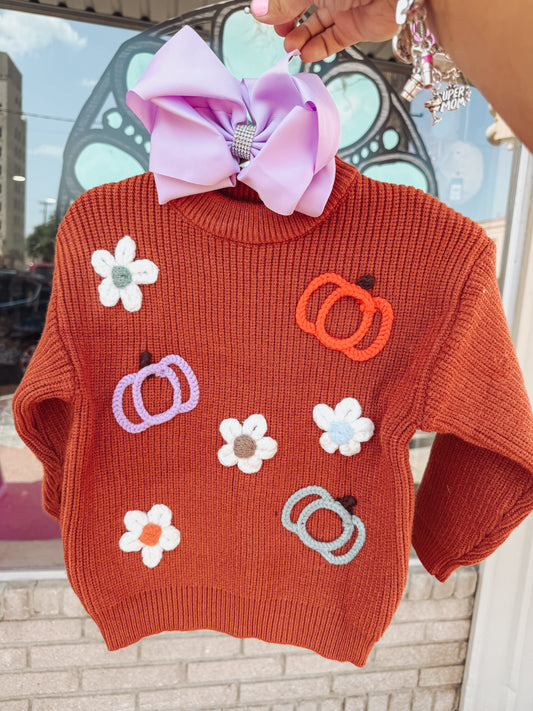 Pumpkins & Flowers Sweater