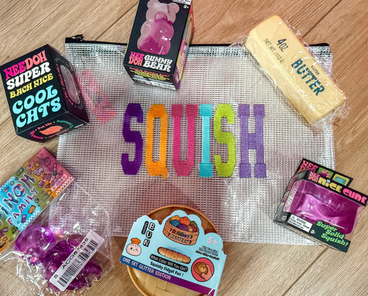 Embroidered Squish Carry Bag