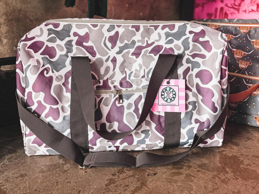 Large Old School Camo Duffel