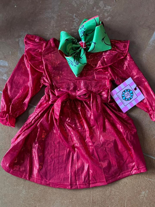 Red Shimmer Dress