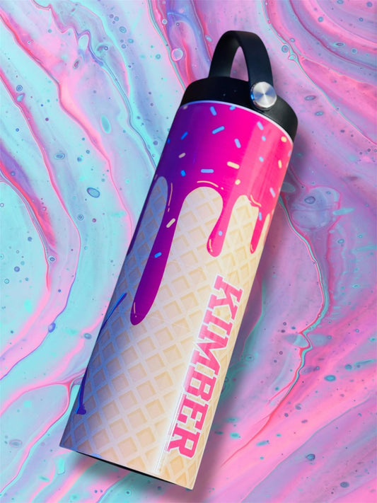 Custom Drippy Cup W/ Handle & Straw