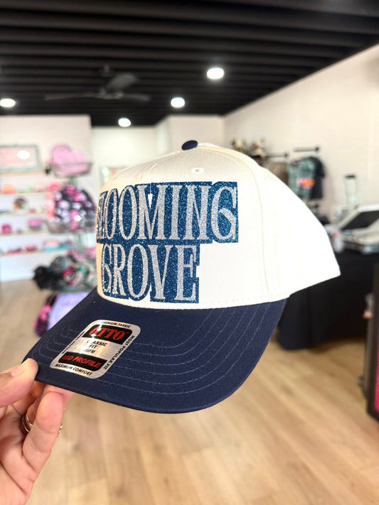 Blooming Grove Glitter Trucker