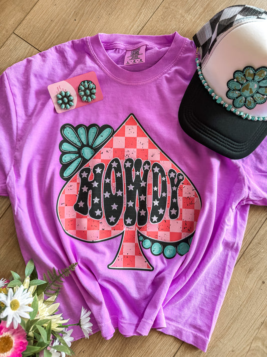 Howdy Spades Crop Tee