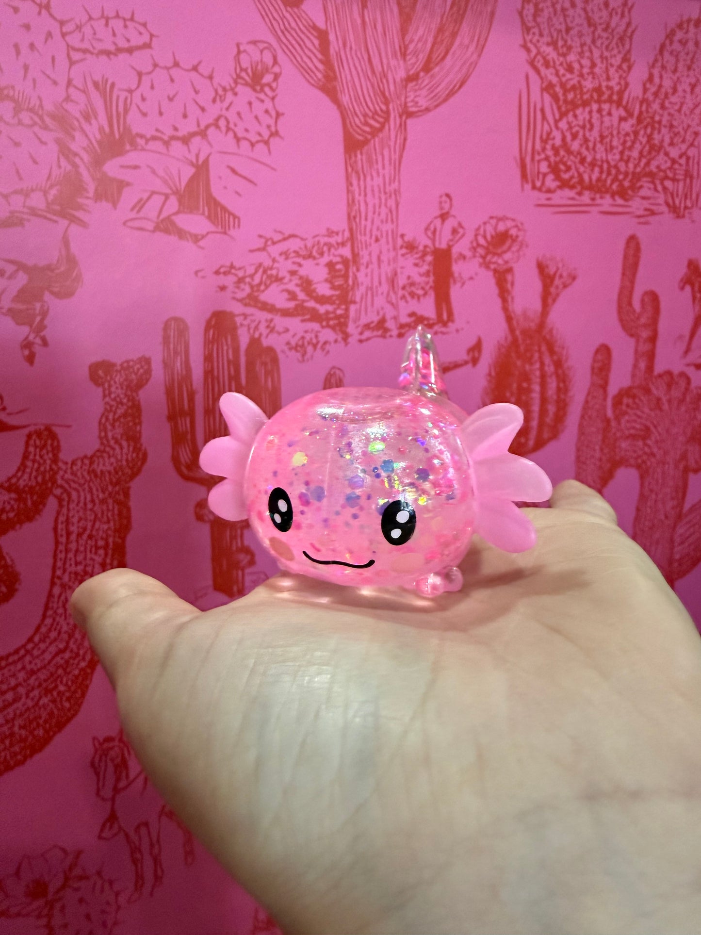 Axolotl Glitter Squish