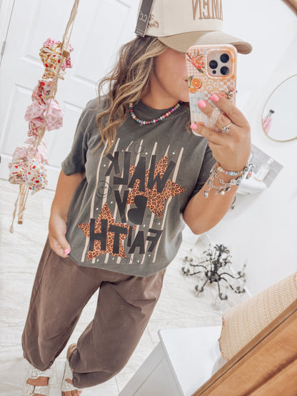 Walk By Faith Bling Tee