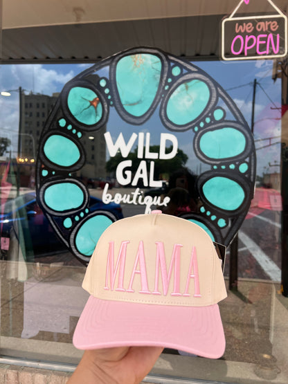 Mama Embroidered Trucker