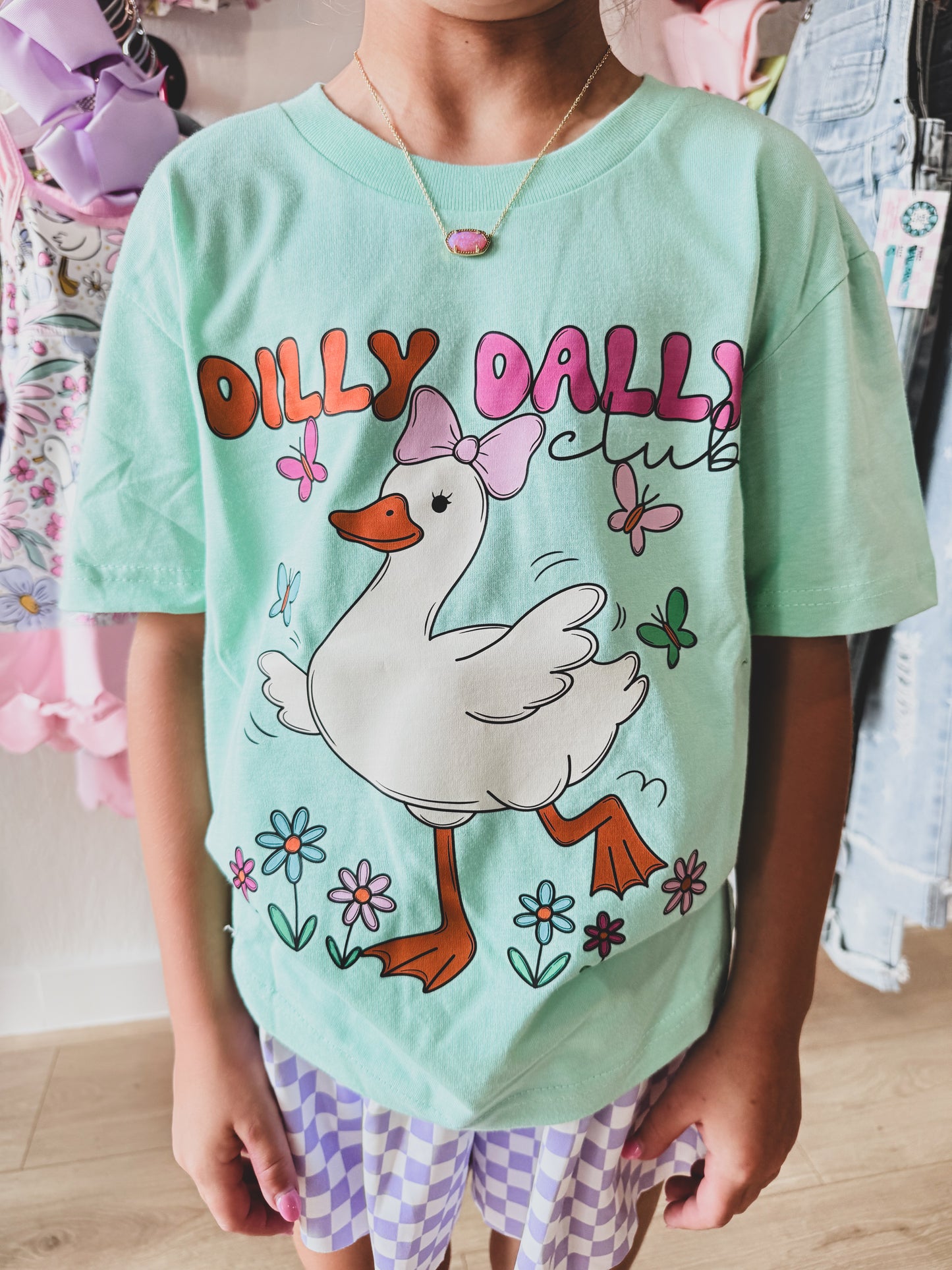 Dilly Dally Club Girls Tee