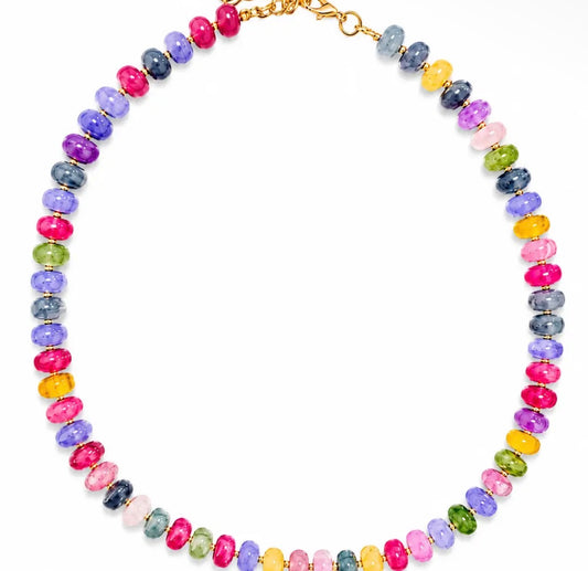 Rainbow Candy Beaded Necklace