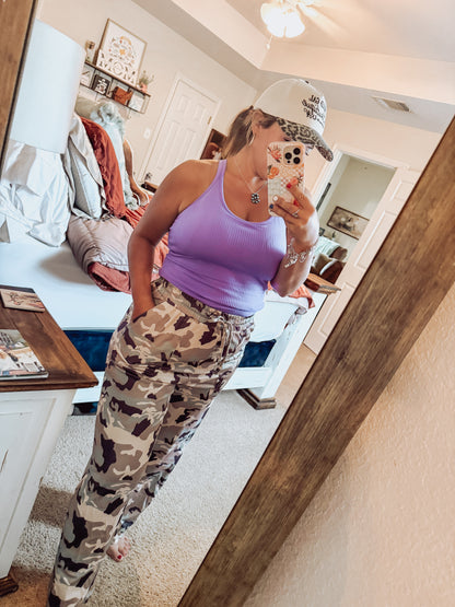 Camo Wide Leg Pants