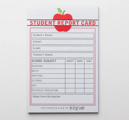 Kids Playtime Pad - Student Report Card