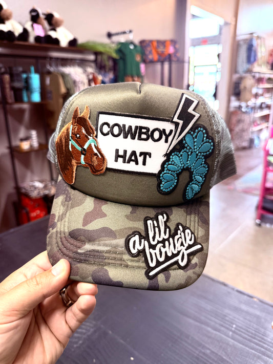 Boujee Cowboy Hat Trucker