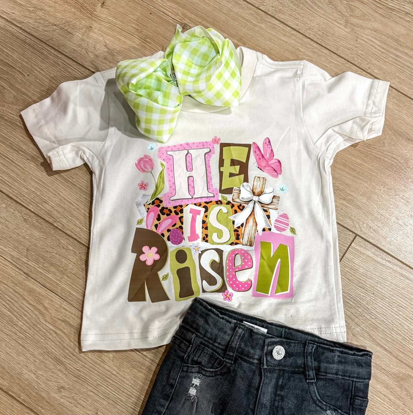 He Is Risen Patch Tee