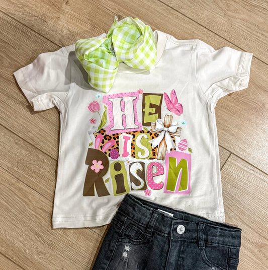 He Is Risen Patch Tee