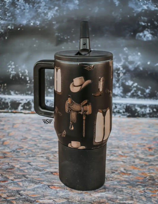 Classic Western Flip Lid Tumbler (20oz)