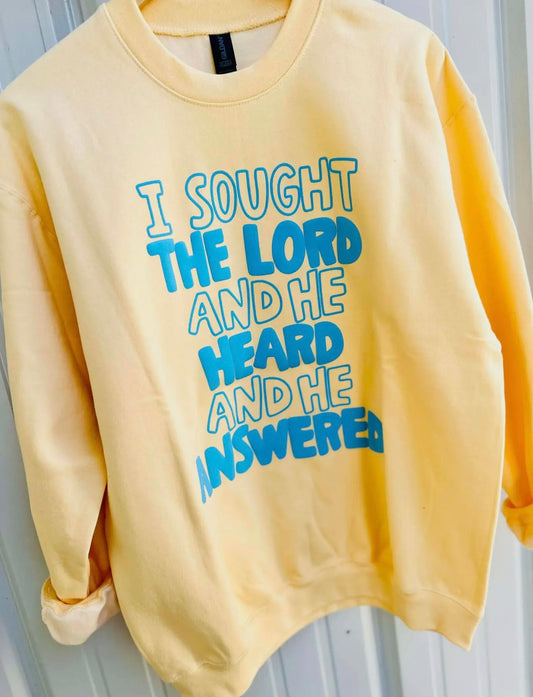 Sought The Lord Sweatshirt ✝️